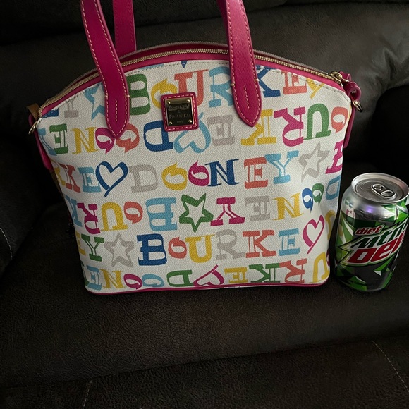 Dooney & Bourke Zip Zip Doodle Rainbow Satchel - Picture 16 of 16